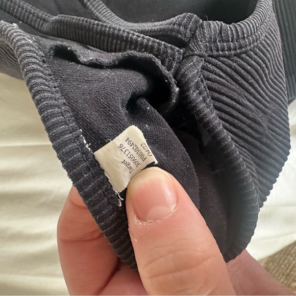 Target Black Ribbed Padded Sports Bra/Top - Size XS - Picture 4 of 5